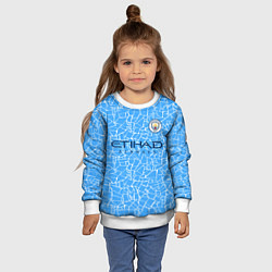 Свитшот детский Manchester City 2021 Home Kit, цвет: 3D-белый — фото 2