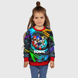Свитшот детский SONIC TRIO, цвет: 3D-красный — фото 2