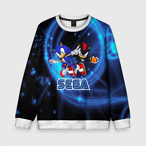 Детский свитшот Sonic SEGA / 3D-Белый – фото 1