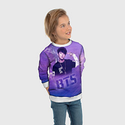 Свитшот детский BTS, цвет: 3D-белый — фото 2