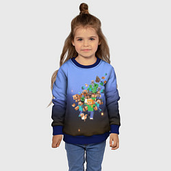 Свитшот детский Minecraft, цвет: 3D-синий — фото 2