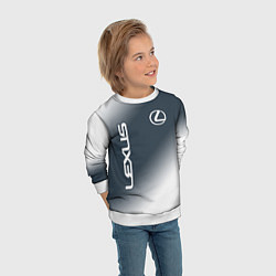 Свитшот детский LEXUS ЛЕКСУС, цвет: 3D-белый — фото 2