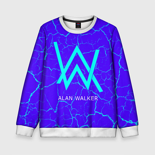 Детский свитшот ALAN WALKER АЛАН УОКЕР / 3D-Белый – фото 1