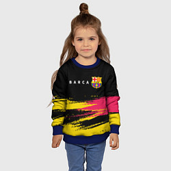 Свитшот детский BARCELONA БАРСЕЛОНА, цвет: 3D-синий — фото 2