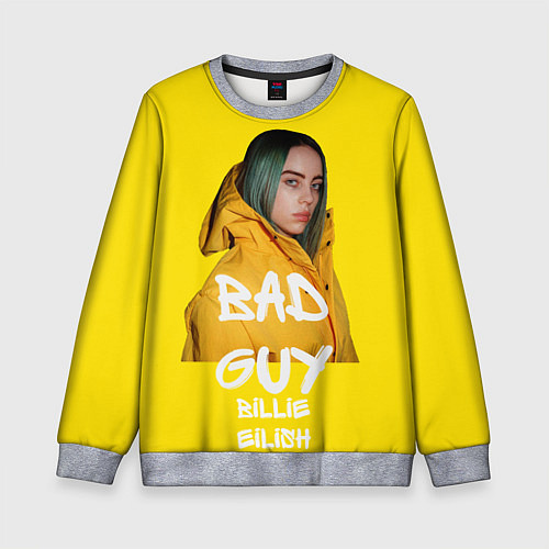 Детский свитшот Billie Eilish Билли Айлиш / 3D-Меланж – фото 1