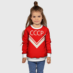 Свитшот детский СССР хоккейная форма, цвет: 3D-белый — фото 2