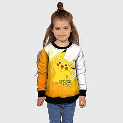 Свитшот детский Pikachu Pika Pika, цвет: 3D-черный — фото 2