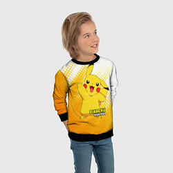 Свитшот детский Pikachu Pika Pika, цвет: 3D-черный — фото 2