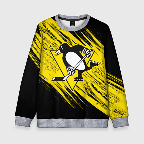 Детский свитшот Pittsburgh Penguins Sport / 3D-Меланж – фото 1