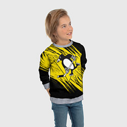 Свитшот детский Pittsburgh Penguins Sport, цвет: 3D-меланж — фото 2