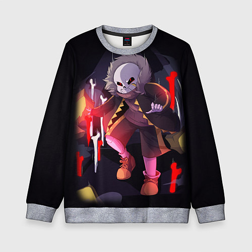 Детский свитшот UNDERTALE / 3D-Меланж – фото 1
