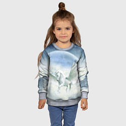 Свитшот детский Пегас, цвет: 3D-меланж — фото 2