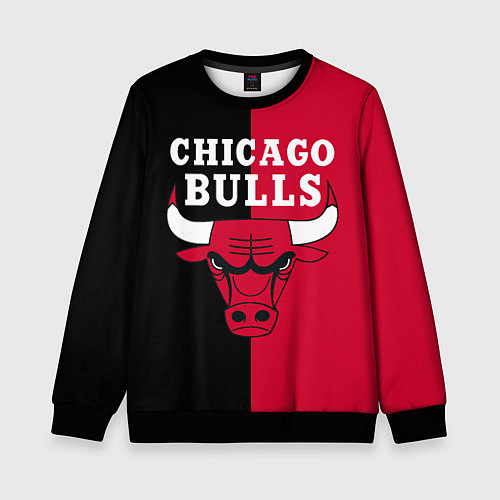 Детский свитшот Чикаго Буллз / 3D-Черный – фото 1
