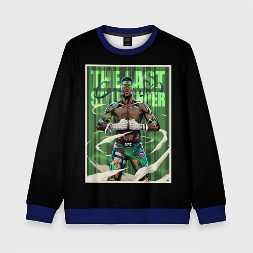 Детский свитшот Исраэль Адесанья / 3D-Синий – фото 1