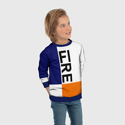 Свитшот детский FIRE, цвет: 3D-синий — фото 2