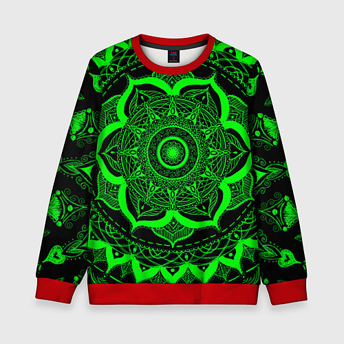 Детский свитшот Mandala / 3D-Красный – фото 1