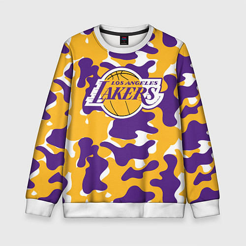 Детский свитшот LA LAKERS ЛЕЙКЕРС / 3D-Белый – фото 1