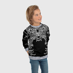 Свитшот детский Фэнтези мотылёк, цвет: 3D-меланж — фото 2