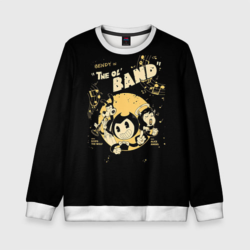 Детский свитшот Bendy And The Ink Machine / 3D-Белый – фото 1