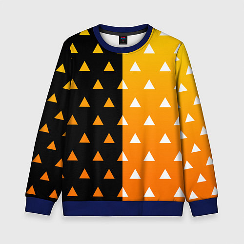 Детский свитшот ZENITSU ЗЕНИТСУ КИМОНО / 3D-Синий – фото 1