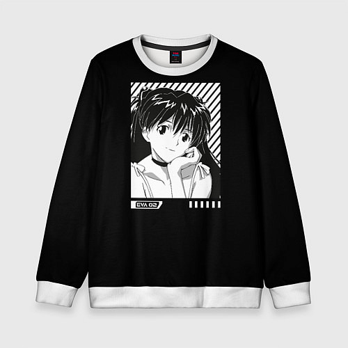 Детский свитшот Аска ева 02 / 3D-Белый – фото 1