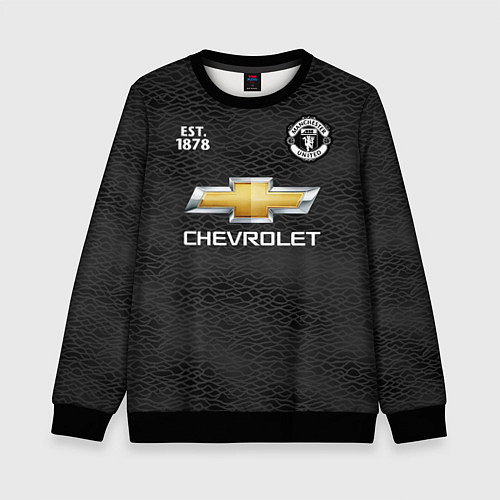 Детский свитшот MANCHESTER UNITED 2021 - AWAY / 3D-Черный – фото 1