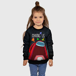 Свитшот детский AMONG US, цвет: 3D-черный — фото 2