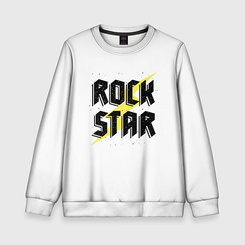 Детский свитшот Rock star / 3D-Белый – фото 1