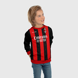 Свитшот детский AC MILAN 2021 - ДОМАШНЯЯ, цвет: 3D-красный — фото 2