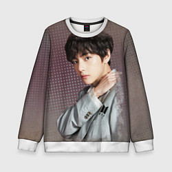 Свитшот детский BTS Ким Тэ Хён, цвет: 3D-белый