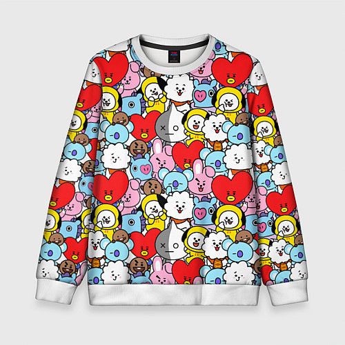 Детский свитшот BT21 BTS / 3D-Белый – фото 1