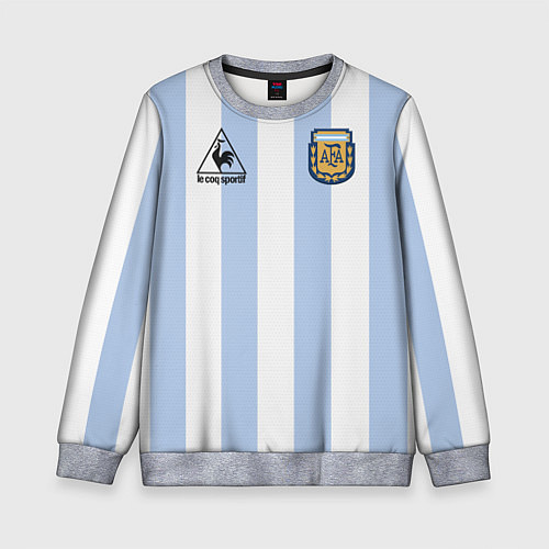 Детский свитшот Diego Maradona 10 Автограф / 3D-Меланж – фото 1