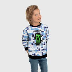 Свитшот детский Minecraft S, цвет: 3D-черный — фото 2
