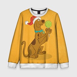 Свитшот детский Новогодний леденец, цвет: 3D-белый