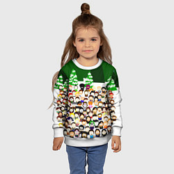 Свитшот детский Южный Парк South Park, цвет: 3D-белый — фото 2