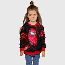 Свитшот детский AMONG US - КРАСНЫЙ, цвет: 3D-красный — фото 2