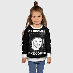 Свитшот детский OK DOOMER, цвет: 3D-белый — фото 2