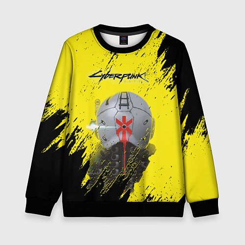 Детский свитшот Cyberpunk 2077 / 3D-Черный – фото 1