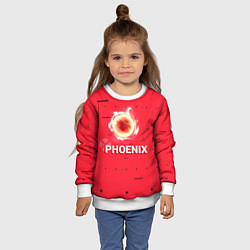 Свитшот детский Phoenix, цвет: 3D-белый — фото 2