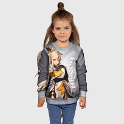 Свитшот детский GENSHIN IMPACT, НИН ГУАН, цвет: 3D-меланж — фото 2
