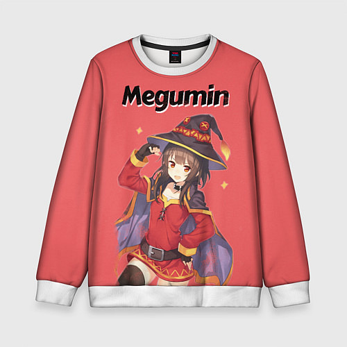 Детский свитшот Megumin / 3D-Белый – фото 1