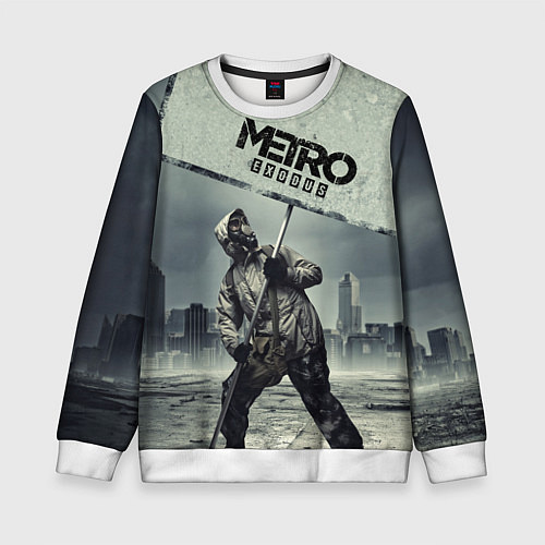 Детский свитшот Metro Exodus / 3D-Белый – фото 1