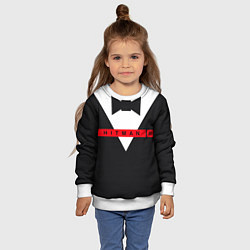 Свитшот детский Hitman III, цвет: 3D-белый — фото 2