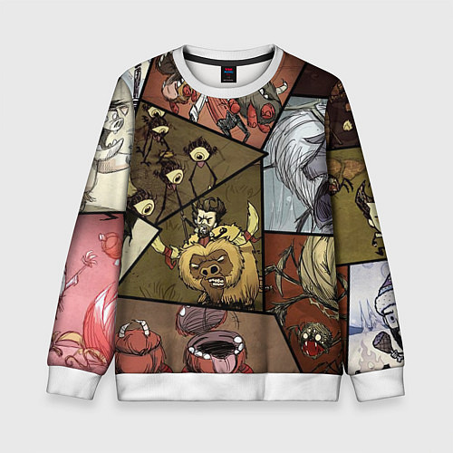 Детский свитшот Dont Starve / 3D-Белый – фото 1