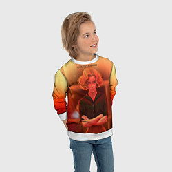 Свитшот детский Queens Gambit Ход Королевы, цвет: 3D-белый — фото 2