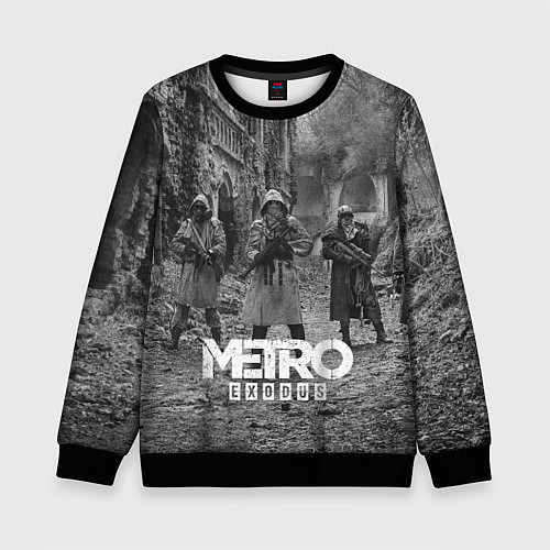 Детский свитшот Metro Exodus / 3D-Черный – фото 1