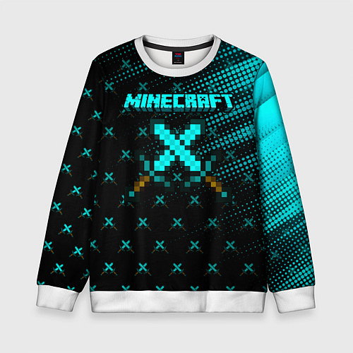 Детский свитшот Minecraft / 3D-Белый – фото 1