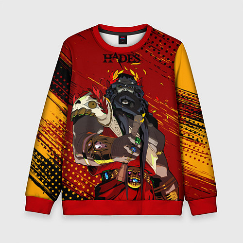 Детский свитшот Hades - Аид / 3D-Красный – фото 1