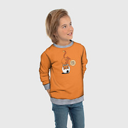 Свитшот детский Хьюстон, у нас проблемы!, цвет: 3D-меланж — фото 2