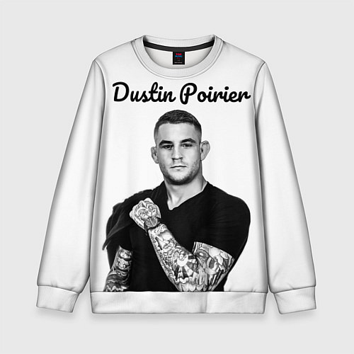 Детский свитшот Dustin Poirier / 3D-Белый – фото 1